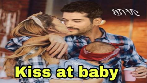 Burak Ozcivit And Neslihan Atagul Kiss Each Other With Their Baby