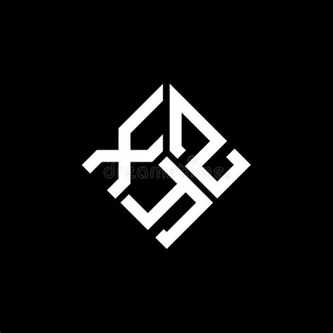 Xyz Letter Logo Design On Black Background Xyz Creative Initials