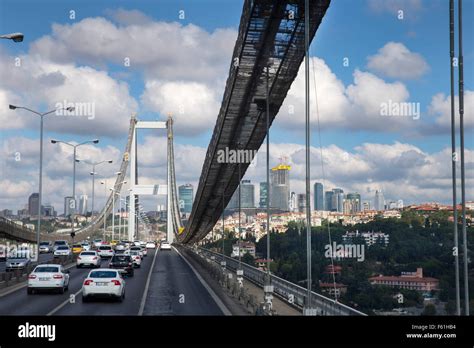 Bosphorus Bridge Istanbul Turkey Saturday September 19 2015 Stock