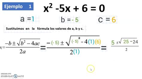 Ecuación De 2do Grado Completa Resuelta Por El Método De La Fórmula