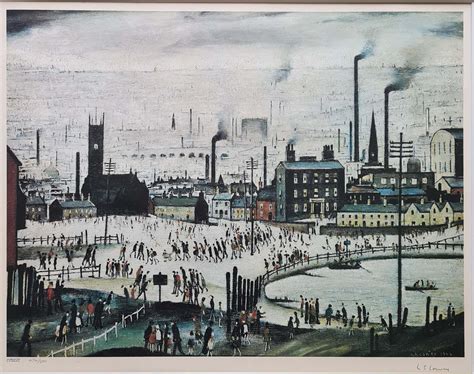 A short and easy to follow introduction to lowry's style of painting and choice of subject matter narrated by lowry himself. L.S.Lowry, Lowry, industrial town,signed limited edition print