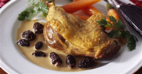 Recette Poulet Au Vin Jaune Et Aux Morilles Marie Claire