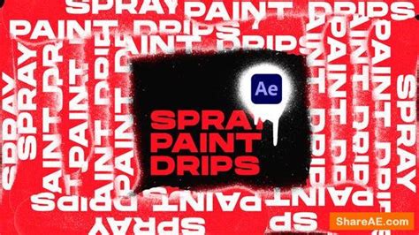 Videohive Spray Paint Drips Transitions Vol 1 After Effects Free