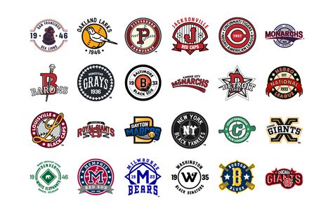 Negro leagues baseball museum celebrates silver anniversary. Negro League Baseball Team Logo Redesigns on Behance