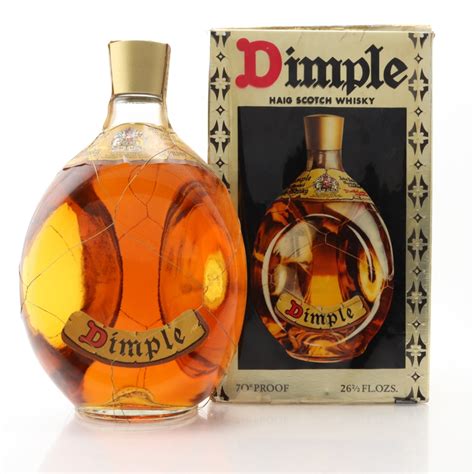 Numerous cultures believe that cheek dimples are a good luck charm that entices people who think they are physically attractive, but they are also associated with heroism and innocence, which has been included in literature for many centuries. Haig's Dimple 1970s | Whisky Auctioneer