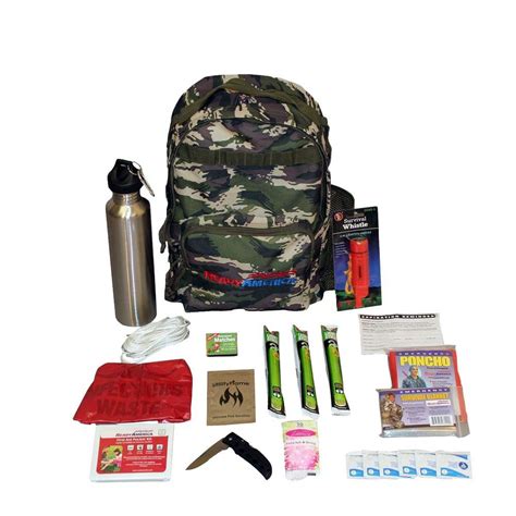 Ready America 1 Person Essentials Outdoor Survival Kit 70105 The Home