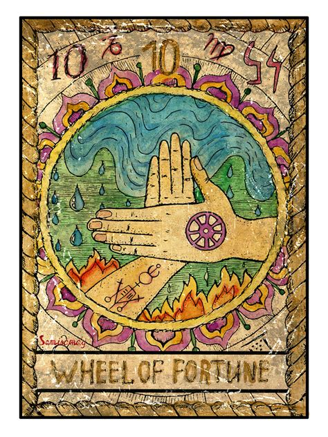 What does it all mean anyway, and why 22? ArtStation - Wheel of Fortune. The major arcana tarot card, Vera Petruk Samiramay