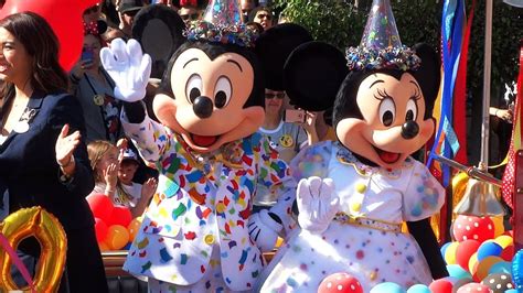 Mickey And Minnie Mouses 90th Birthday Celebration At Disneyland Youtube