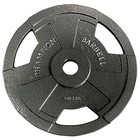 Champion Olympic Grip Plate 100 Lb 1 Plate