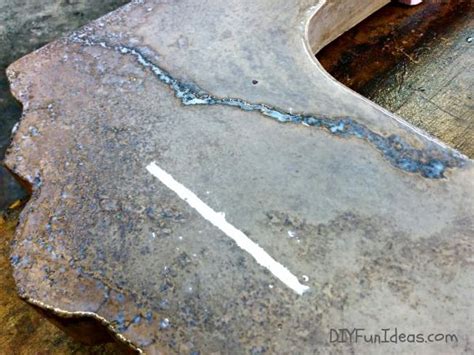 Use a green scrubby pad to gently remove the fine residue and rinse well with clear water. GROUTING AND SEALING DIY CONCRETE COUNTERTOPS | Concrete ...