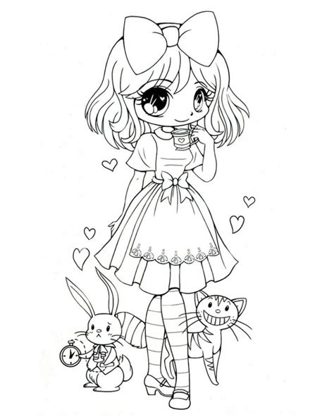 Get This Free Preschool Chibi Coloring Pages To Print T77ha