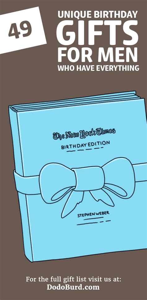Usually ships within 24 hours (16) watch the video. 49 Unique Birthday Gifts for Men Who Have Everything ...