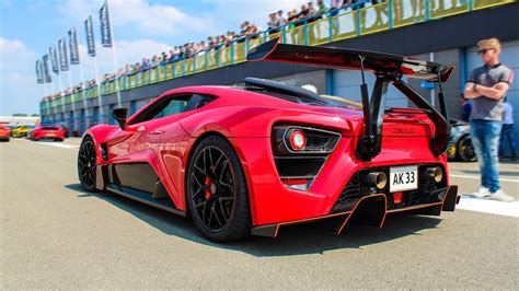 1200hp Zenvo Tsr S Active Aero Wing On Track Flames Accelerations