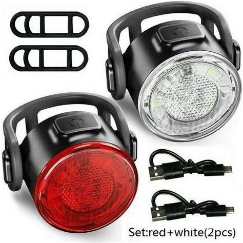 Super Bright Bike Light Usb Rechargeable Front And Rear Bicycle Lights