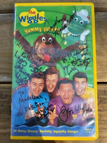 The Wiggles Yummy Yummy Vhs 1999 Autographed Ebay