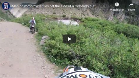 Free colorado dmv motorcycle practice test 2021 | co. Man on Motorcycle flies off the side of a Colorado cliff ...