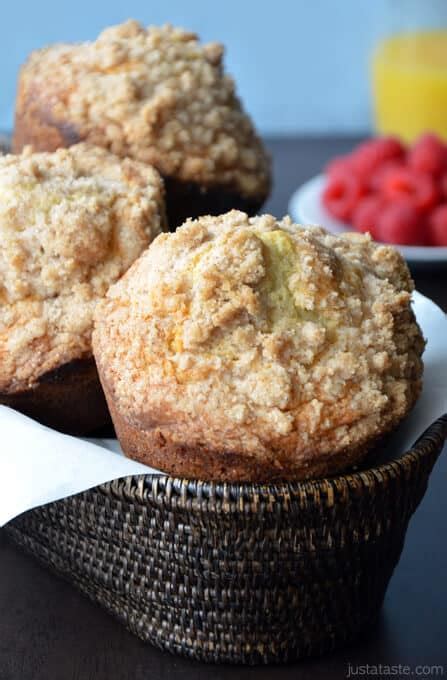 Sour Cream Coffee Cake Muffins With Streusel Just A Taste