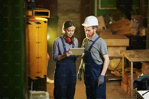 Workers In The Factory Stock Photos Motion Array