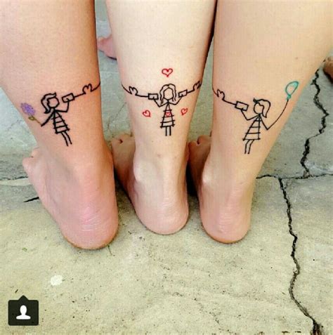 Three Sister Tattoos Cute Sister Tattoos Sister Tattoo Designs