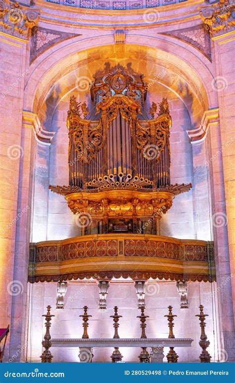 Organ With Details Of The Pipes Inside The National Pantheon Church Of