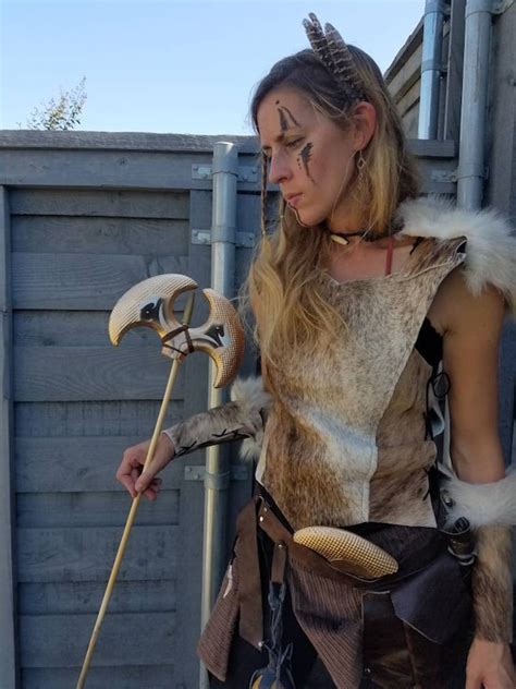 Viking Warrior Female Viking Warrior Adult Halloween Etsy