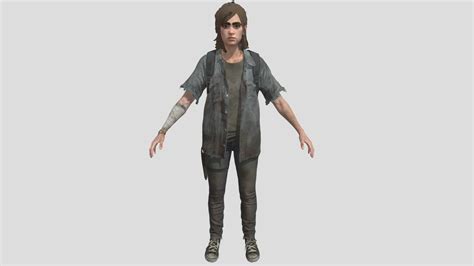 Ellie Last Of Us 3d Model Luxox18 Bxebinary