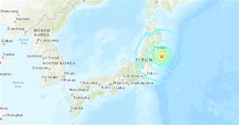 Strong Offshore Earthquake East Of Fukushima Shakes Japans