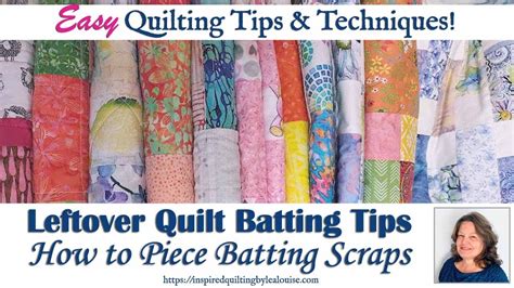 How To Join Batting Pieces How To Piece Batting How To Use Quilt