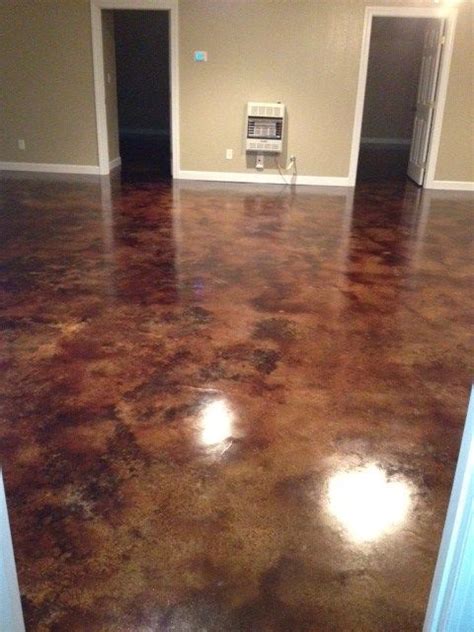 How To Stain Concrete Basement Floors - DIY Home Projects | Concrete