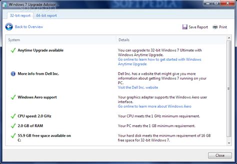 Windows 7 Upgrade Advisor Download Free With Screenshots And Review