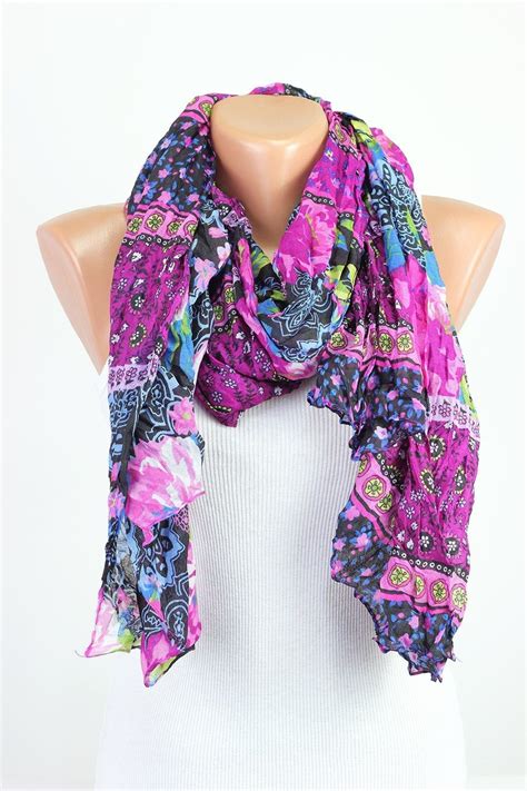 Floral Scarf Colorful Scarves Worldwide Free Shipping