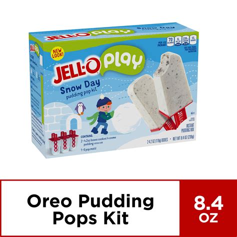Jell O Play Snow Day Pudding Pop Kit 84 Oz Box