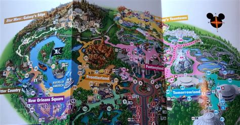 Heres The New Map Of Disneyland With Star Wars Galaxys Edge Los