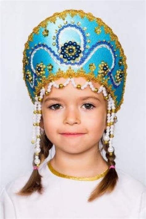 Kokoshnik Russian Traditional Folk Slavic Costume Crown Etsy
