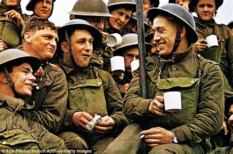 British Soldiers Stop For A Tea Break 1944 Roldschoolcool