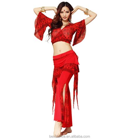 Bestdance High Quality Red Belly Dance Costume Wear Sexy Belly Dance