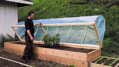 Easy Diy Hinged Hoophouse For Raised Bed Inexpensive Raised Garden Beds Metal Raised Garden