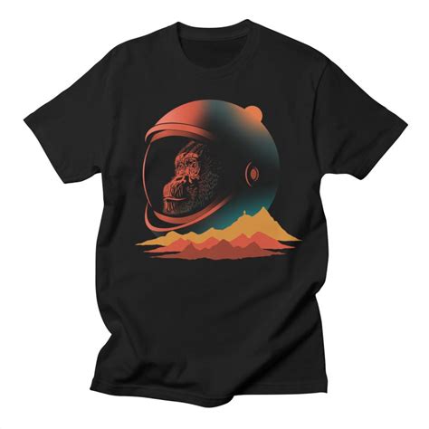 Space Monkey Mens T Shirt Regular Sachpicas Artist Shop