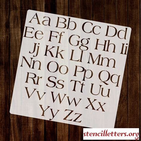1960s Americana Alphabet Stencil Set Stencil Letters Org