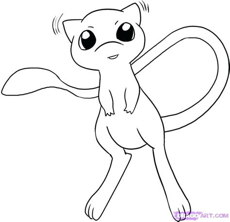 Pokemon Mew Coloring Pages At Free Printable