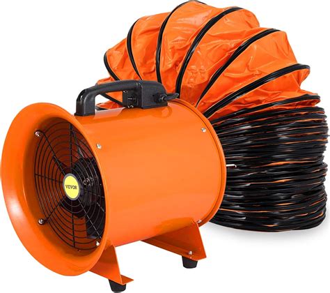 Vevor Utility Blower Fan 12 Inches 520w 2295 Cfm High Velocity Ventilator W 16 Ft5 M Duct