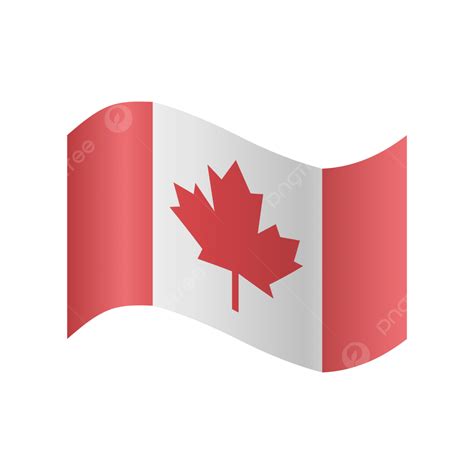 Gambar Ilustrasi Realistis Vektor Bendera Kanada Kanada Bendera Hari