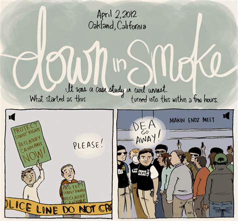 Down In Smoke Through Comics Susie Cagle Chronicles The Dea Raids On