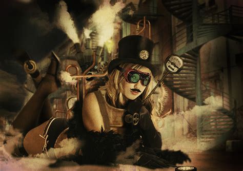 Free Download Steampunk Girl By Jackodeco 1063x751 For Your Desktop