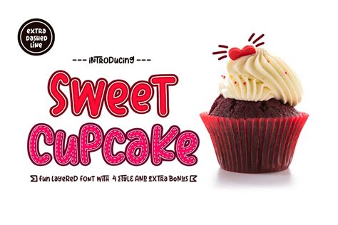 Sweet Cupcake Free Fonts Script And Handwritten Sweet Cupcakes Cool