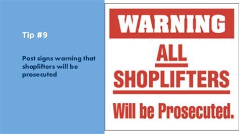 10 Tips For Preventing Shoplifting