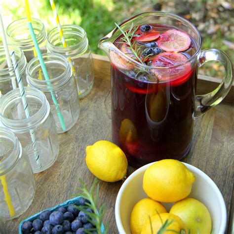 Blueberry Rosemary Sangria Recipe