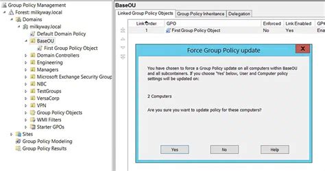 How To Force A Group Policy Update With GPUpdate Force