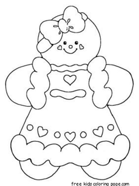 printable gingerbread man coloring pages  kidsfree printable coloring pages  kids