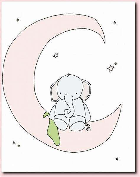 Elephant Nursery Art Nursery Decor Set Of By Sweetmelodydesigns